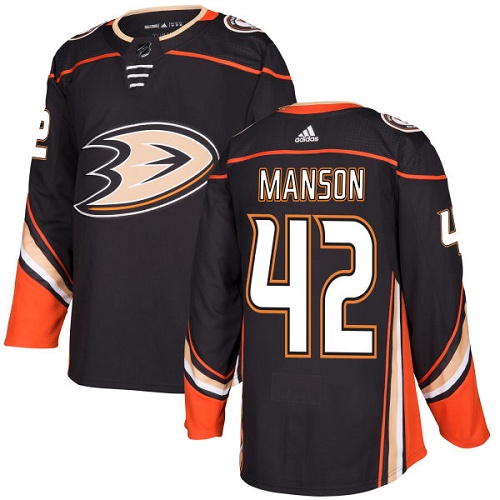 Adidas Men Anaheim Ducks #42 Josh Manson Black Home Authentic Stitched NHL Jersey->pittsburgh pirates->MLB Jersey